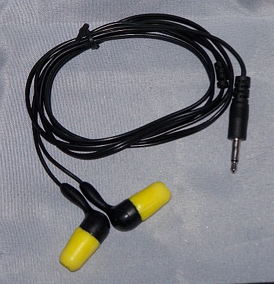 Yellow foam tip earpiece
